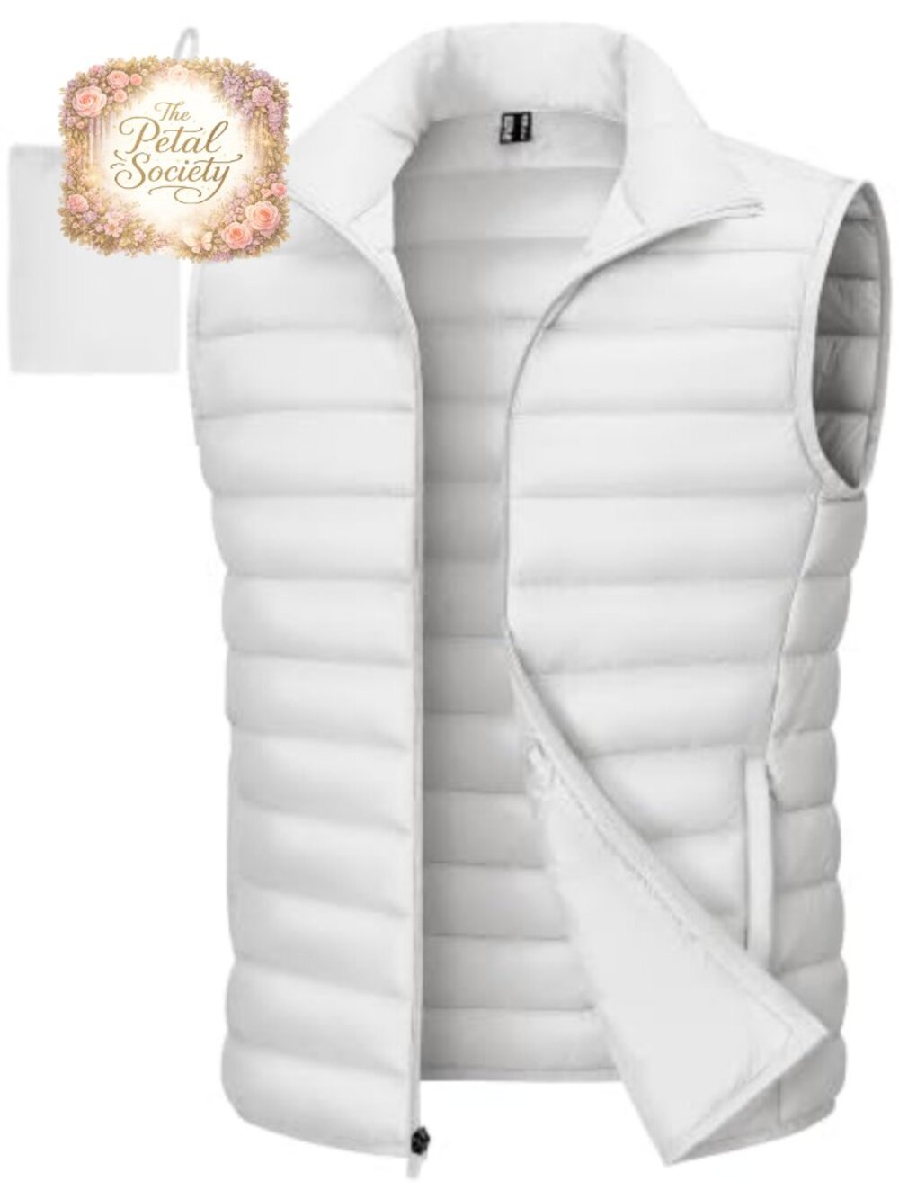 Mens Lightweight Puffer Vest Sleeveless Zip Up Winter Golf Travel